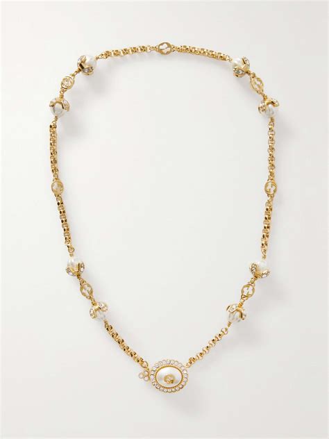 gucci pearl necklace mens|diamond gucci necklace.